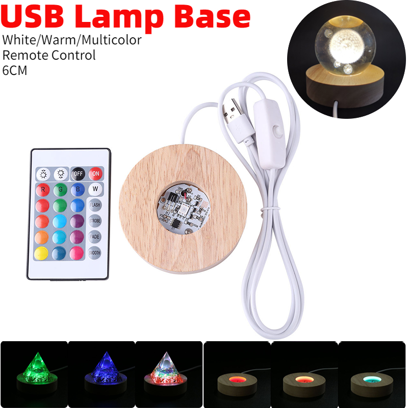 Naturstein Orgonit Pyramide Kristall Holz Licht Basis Fernbedienung Holz LED Nachtlicht Stand Lampe Halter Lampe Wohnkultur