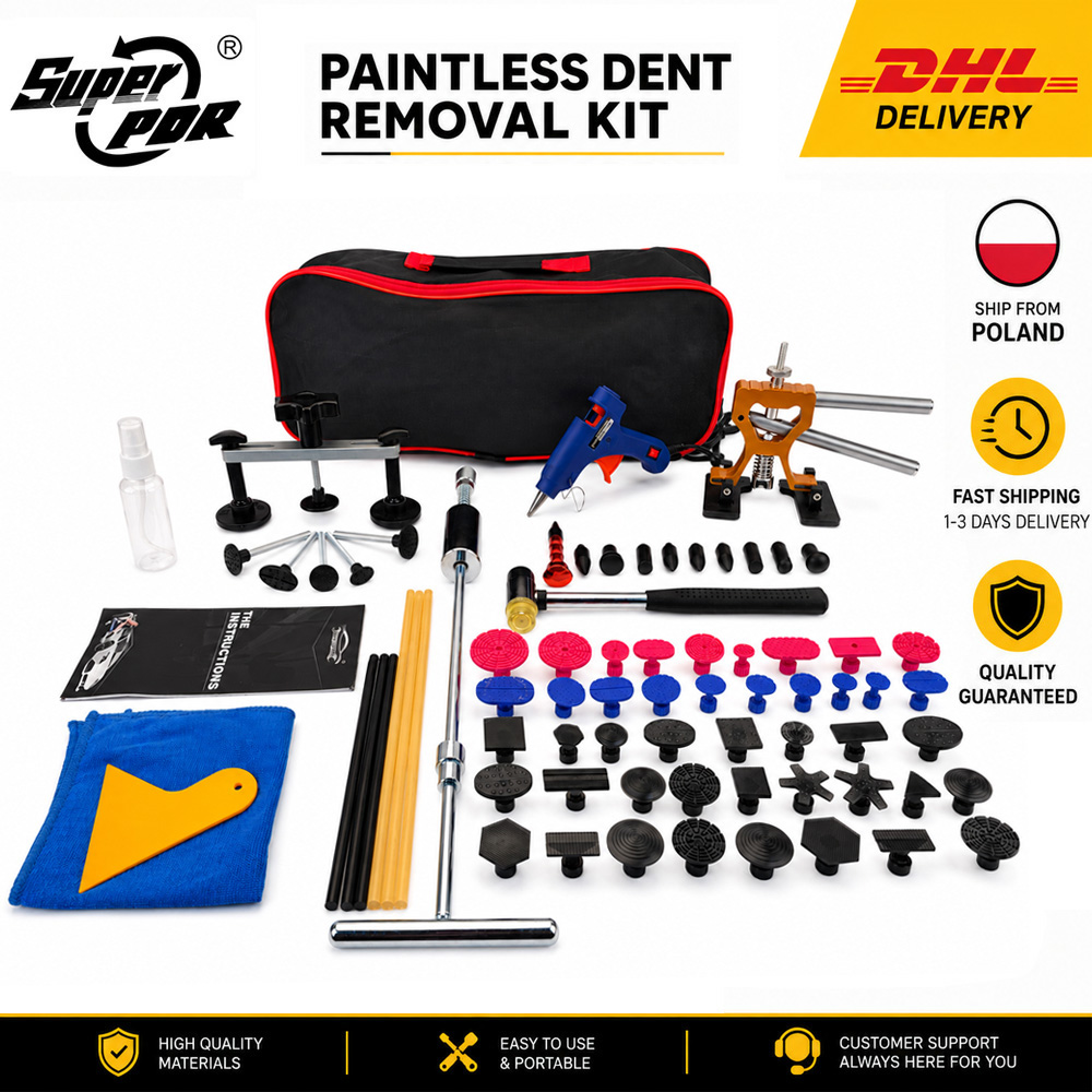 PDR – Kits de débosselage sans peinture, outil de réparation de grêle de carrosserie automobile, outils professionnels d'extraction de débosselage de voiture