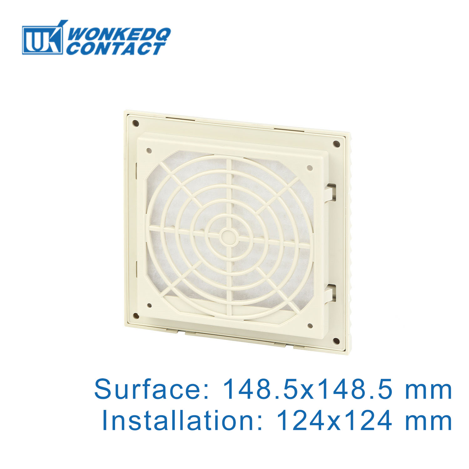 3322-300 120mm conjunto de filtro de ventilação do armário persianas ventilador de refrigeração grade grelhas ventilador painel de filtro de exaustão 230v sem ventilador