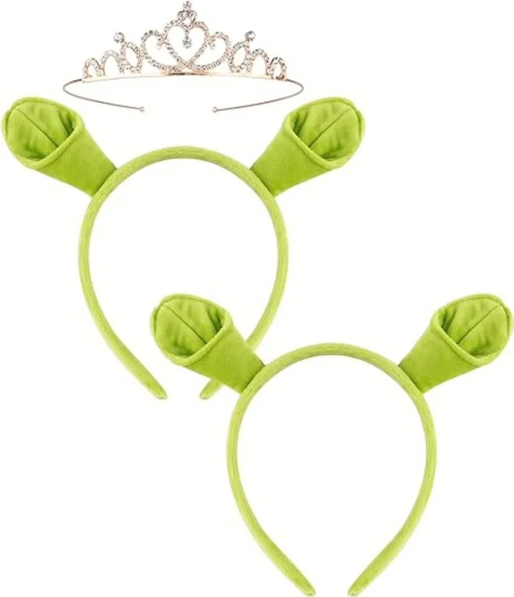 Fiona-Diadema de corona para Cosplay con orejas, accesorios de disfraz, disfraz para mujeres adultas, fantasía femenina, accesorios de Carnaval de Halloween