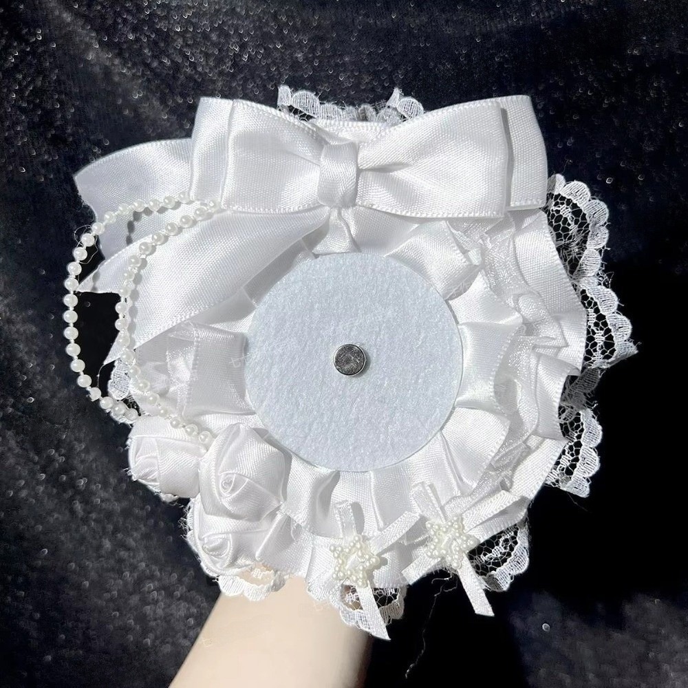 Kawaii DIY Spitzen-Kartenhalter mit Band, Lolita Spitzen-Fotokartenhülle, Anime Idol Foto-Schutzhülle, Anime-Accessoire