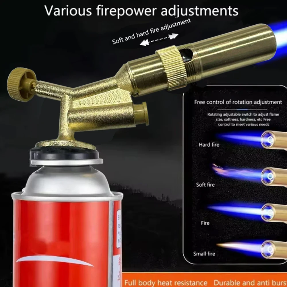 Hochtemperatur-Schweißbrenner aus Messing und Kupfer, Gasbrenner, Flammenpistole zum Löten, Propan, Sanitär – Heimwerkerwerkzeug