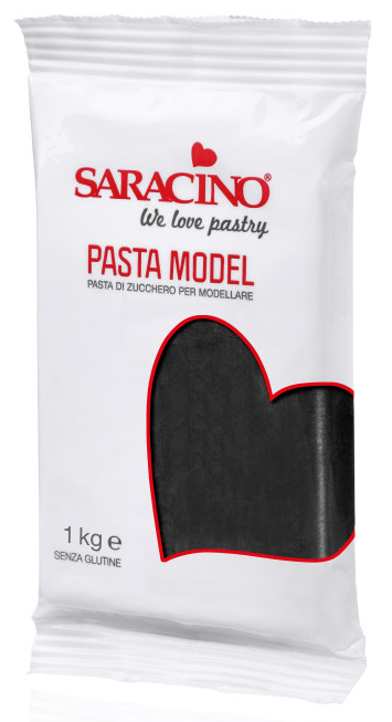 Massa di zucchero per modellare pasta modello nero nero 1kg - Saracino