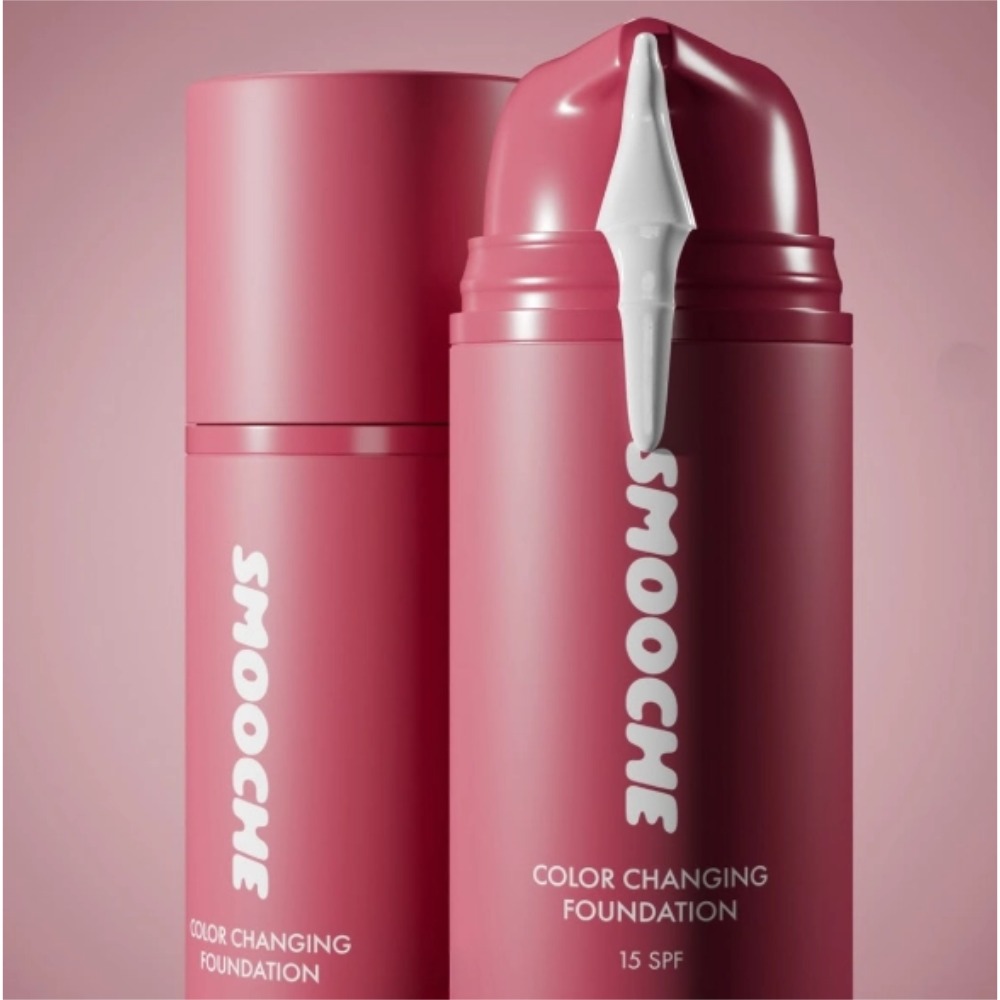 Smooche Original Correcteur de Teint, Base de Maquillage Visage, Glycérine, Vitamine E, Fond de Teint Liquide Naturel aux Herbes, Fond de Teint Changeant de Couleur