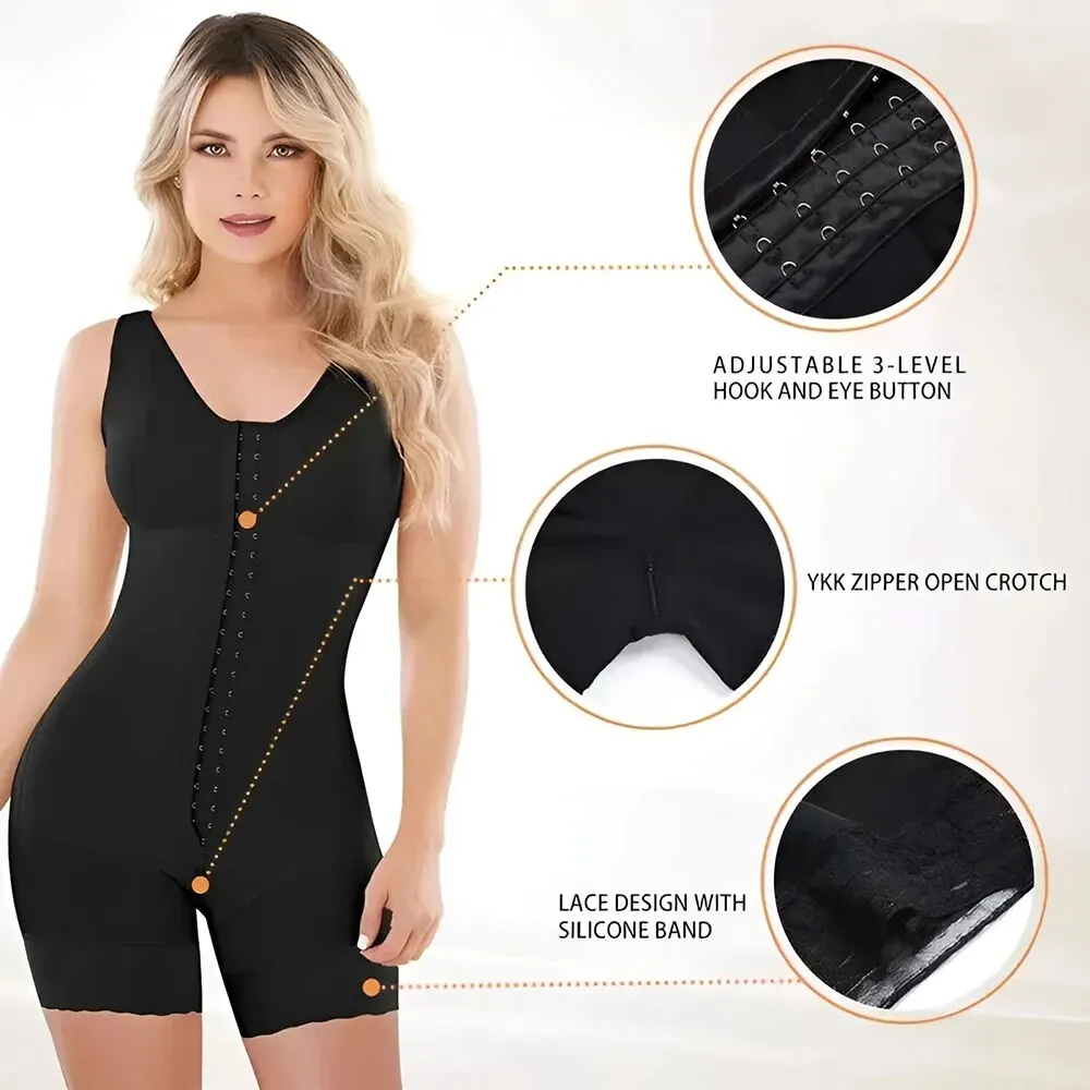 Short amincissant à haute compression pour femmes, costume de batterie, sous-vêtements saillants sexy, TUNIControl Body Shaper avec structure