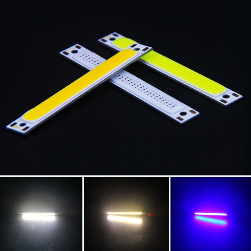 2-10PCS 60*8mm 3W COB LED Chips Panel 3V 6V DIY Barra de LED Vermelho Azul Verde Branco para Iluminação de Matriz em Fontes de LED, Fitas e Lâmpadas