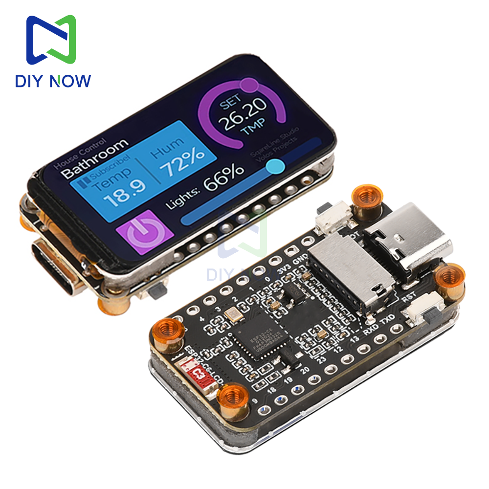 ESP32-C6 1,47-дюймовый ЖК-экран, макетная плата, Wi-Fi 6, Bluetooth 5, встроенный цветной Tft RGB-экран, интерфейс USB Type-C