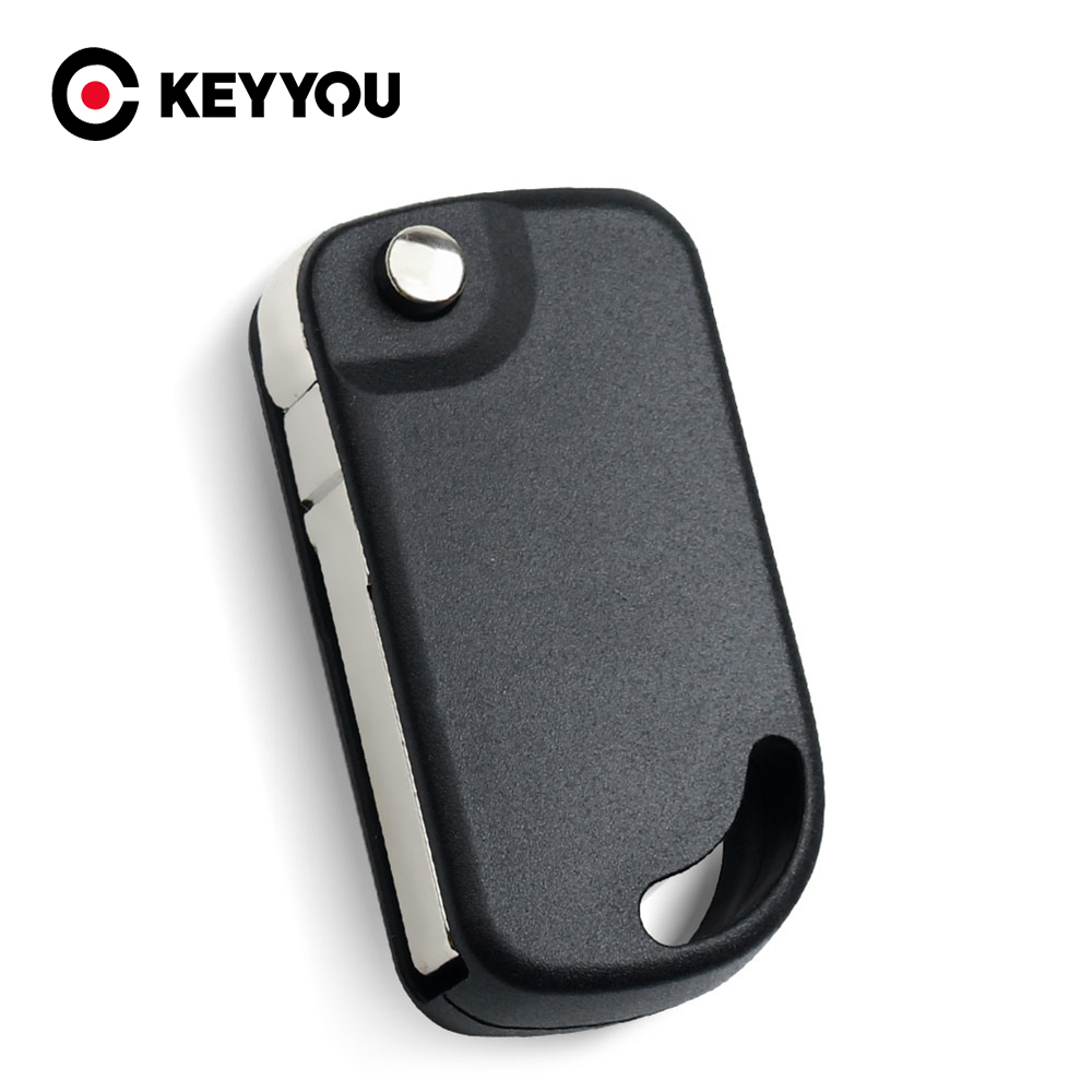 KEYYOU Dla VW Volkswagen Dla Brazylii Mark Wymiana Klucza Składany Zdalny Klucz Składany Pusty Etui Pasuje Uncut HU66 Blade Bez Przycisku