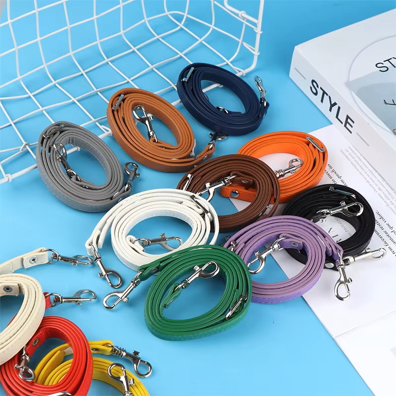 120 ซม.สายคล้องกระเป๋าหนัง PU สายคล้องไหล่กระเป๋าจับ DIY กระเป๋าถือหัวเข็มขัดเงินสําหรับกระเป๋าถือเข็มขัดสายคล้องกระเป๋า