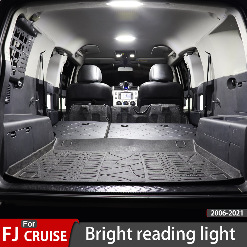 4 pz/set per Toyota FJ Cruiser ad alta luminosità lampada da lettura auto anteriore/fila centrale luce di lettura interno LED luce di lettura del tronco