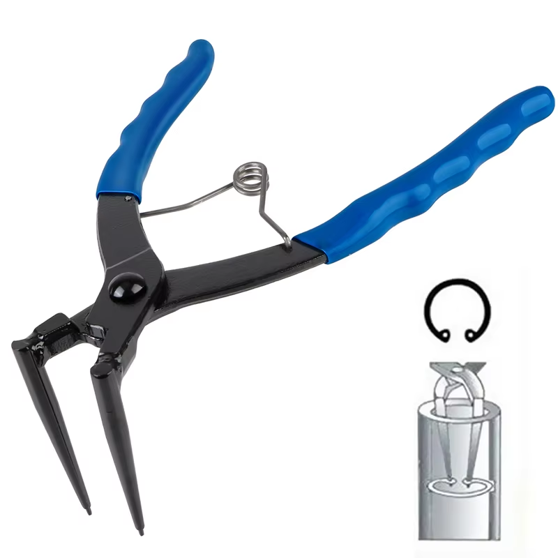 Alicates de doblado de 90 grados, alicates de anillo interno de cilindro de alta resistencia doblados de punta larga, herramientas de garaje, accesorios para coche