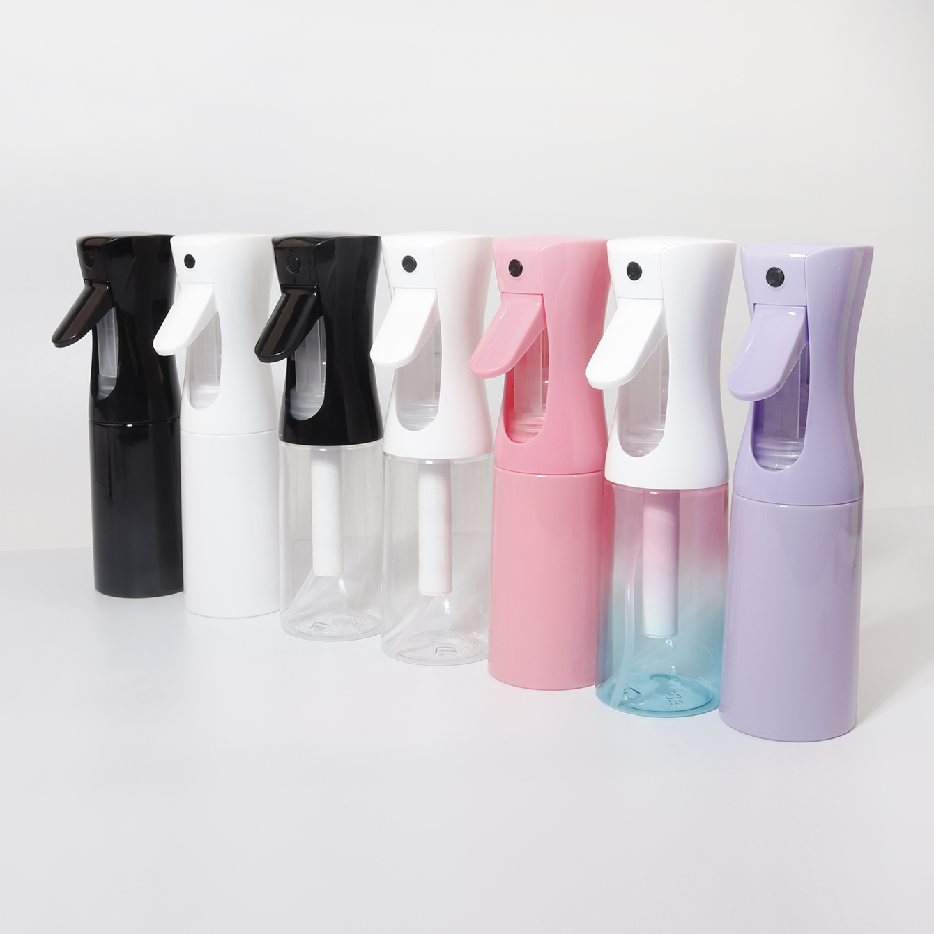1/6個入り連続スプレーボトル - 超微細スプレー、理髪店やサロン用スプレーボトル - 200ml、本物の髪の毛ウィッグ専用