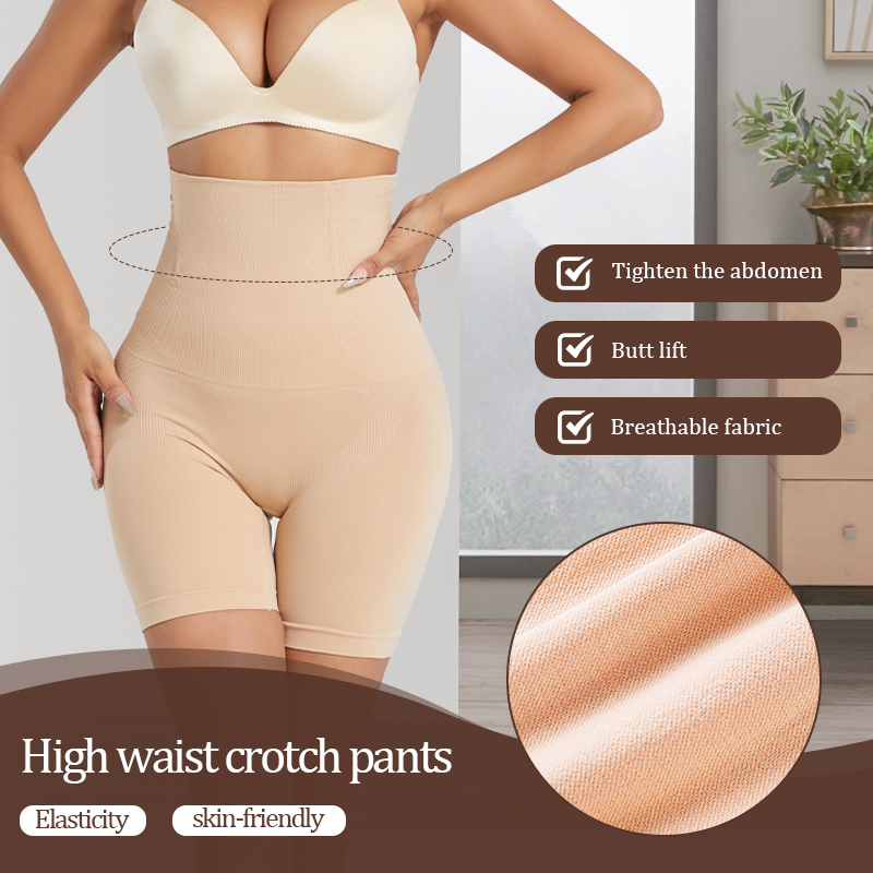 Culotte d'Entraînement Taille Haute pour Femme, Vêtement Amincissant, Mi-Cuisse