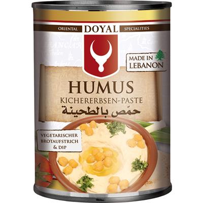 Humus-Kichererbsenpaste mit gemahlenem Sesam 400g - Doyal