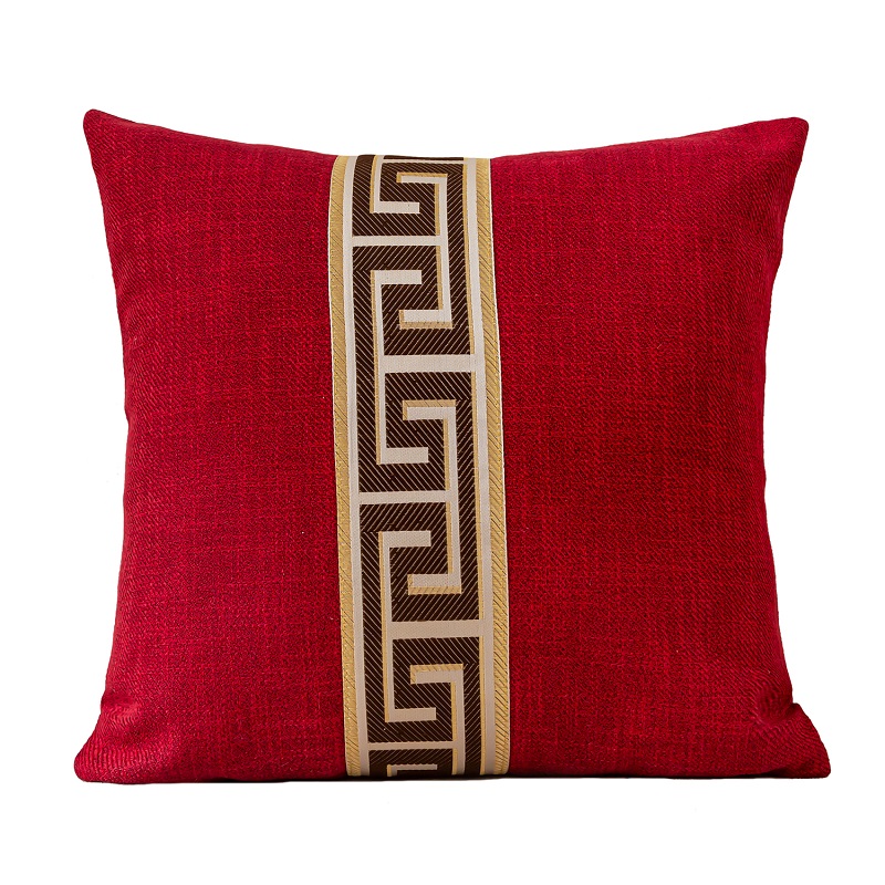 Bawełniana lniana poszewka na poduszkę do domowego biura Kawa Sofa Krzesło Dekoracja Styl skandynawski Geometria Świąteczne poszewki na poduszki 45x45cm