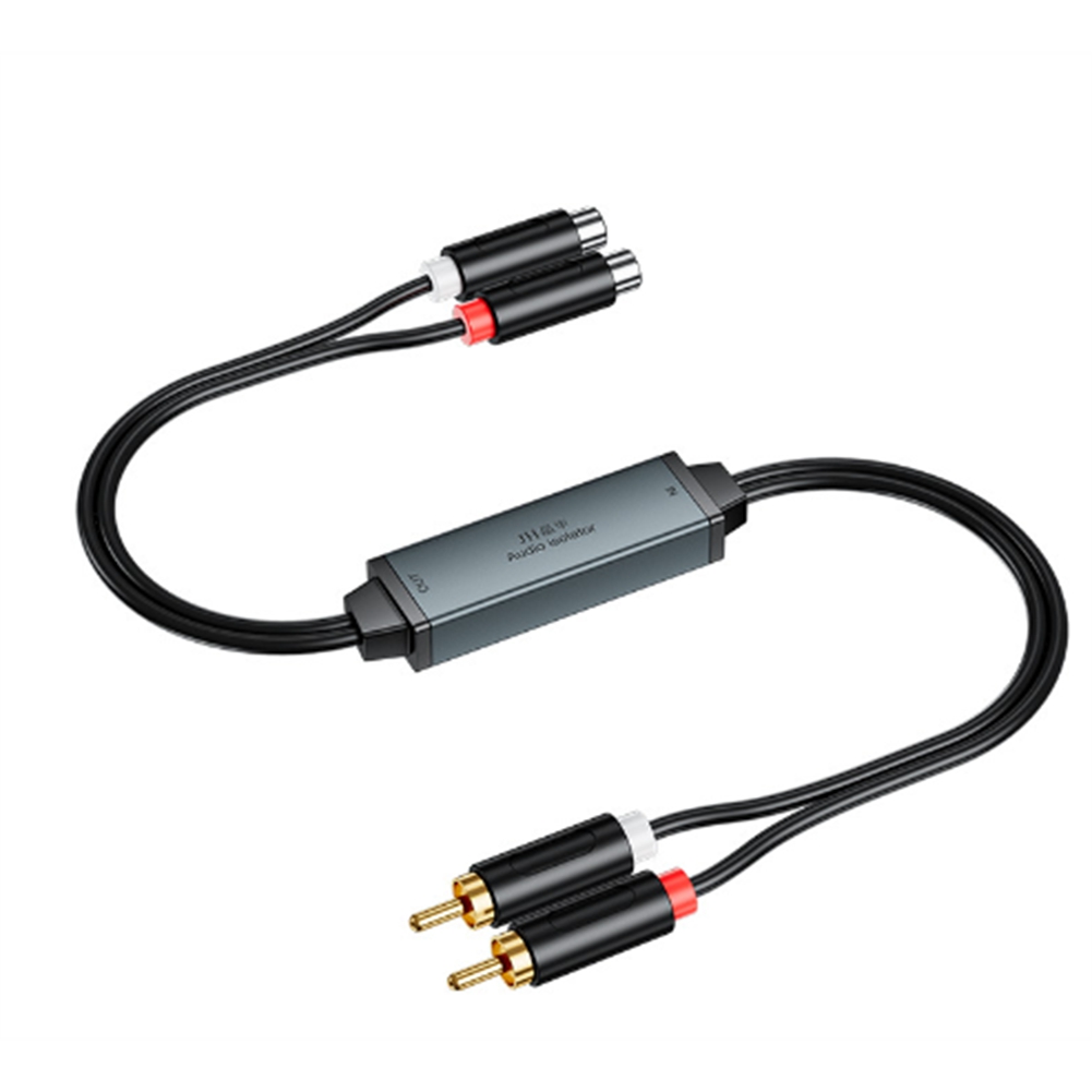 AV100C for RCA Audio Isolator Common Ground Noise Filter 3.5mm Anti-Interference Noise Canceller Car Audio Home Stereo XY