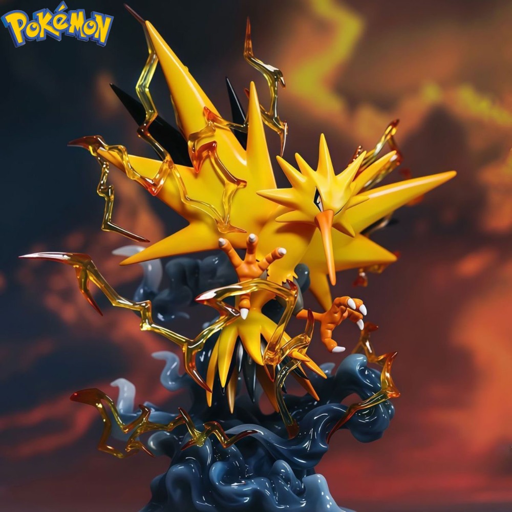 Figurka Anime Pokemon Zapdos, 15,5 cm / 6,1 cala, figurki akcji, kolekcja PVC, zabawki modelowe na prezenty