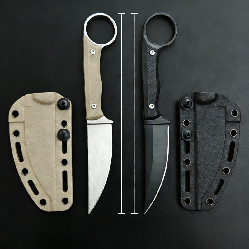 Speedgoat Outdoor-Messer mit feststehender Klinge, Nylon-Wellenfasergriff, EDC, für Jagd und Überleben, tragbar, mit Kydex-Scheide