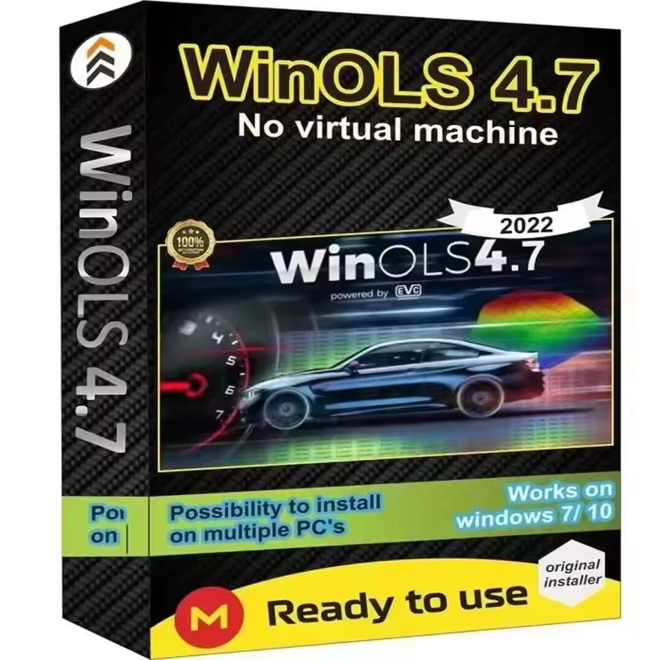 Winols 4.7 Full Activated +108GB Damos для Windows 7, 10, 11 без VMWare, многоязычная версия + ECM TITANIUM 1.61 + инструмент IMMO SERVICE