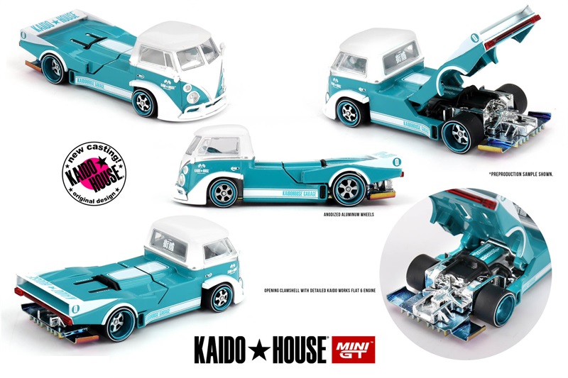 Kaido House x MINI GT 1:64 T1 PICKUP KAIDO WORKS V1 / Skyline R34 Kaido Star Racing V1 Modellino Auto in Metallo Pressofuso