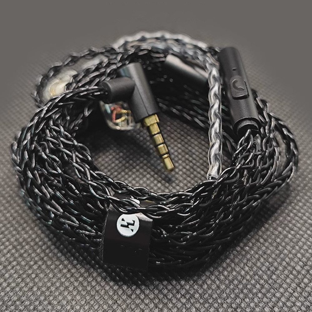 JCALLY JC08S 8 acciones QDC 2 pines 0,78mm MMCX Cable de actualización de auriculares con micrófono para KZ EDX Pro ZSN PRO X ZST PRO X ZSX PRX Castor ZSN