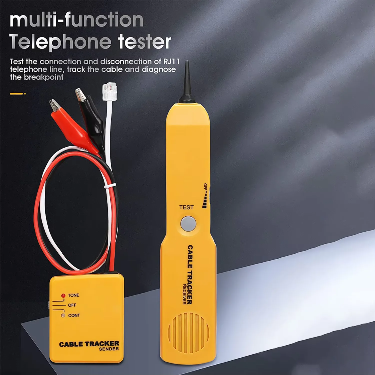 Kit de Generador de Tonos y Sonda para Rastrear Cables, 6V 42V, Rastreador de Cables Universal, Probador de Cables, Localizador de Señales de Cables para Reparación de Automóviles