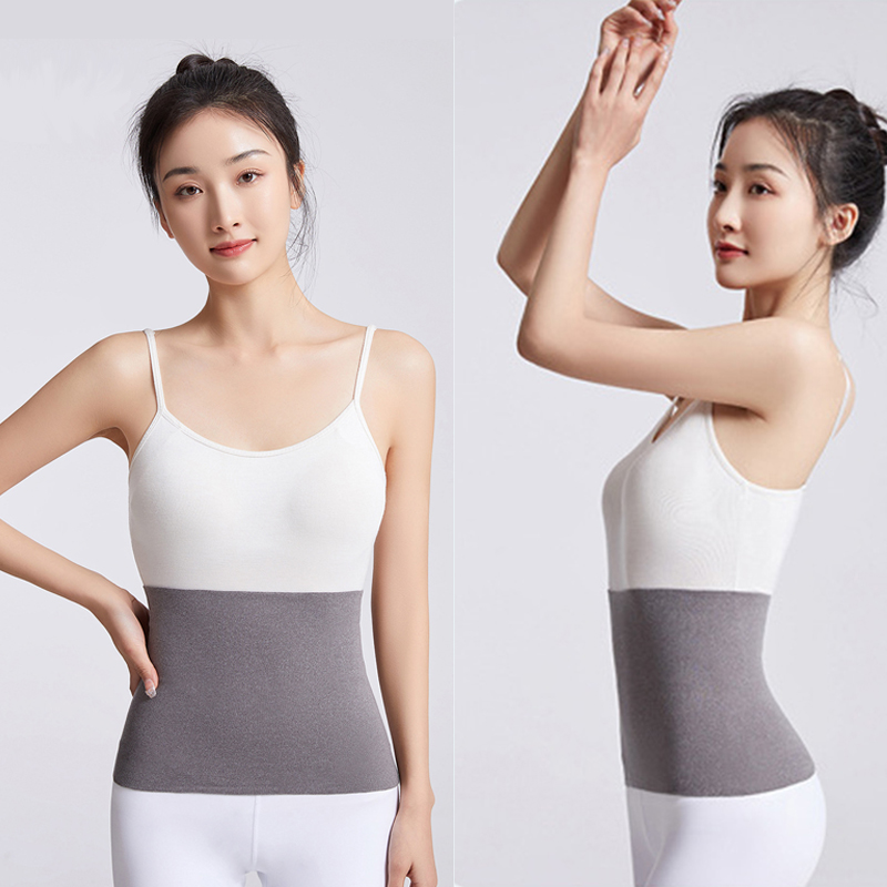 Faja térmica de Cachemira elástica, soporte para cintura, Abdomen, espalda, calentador de presión, ropa interior, Protector de vientre grueso cálido para invierno