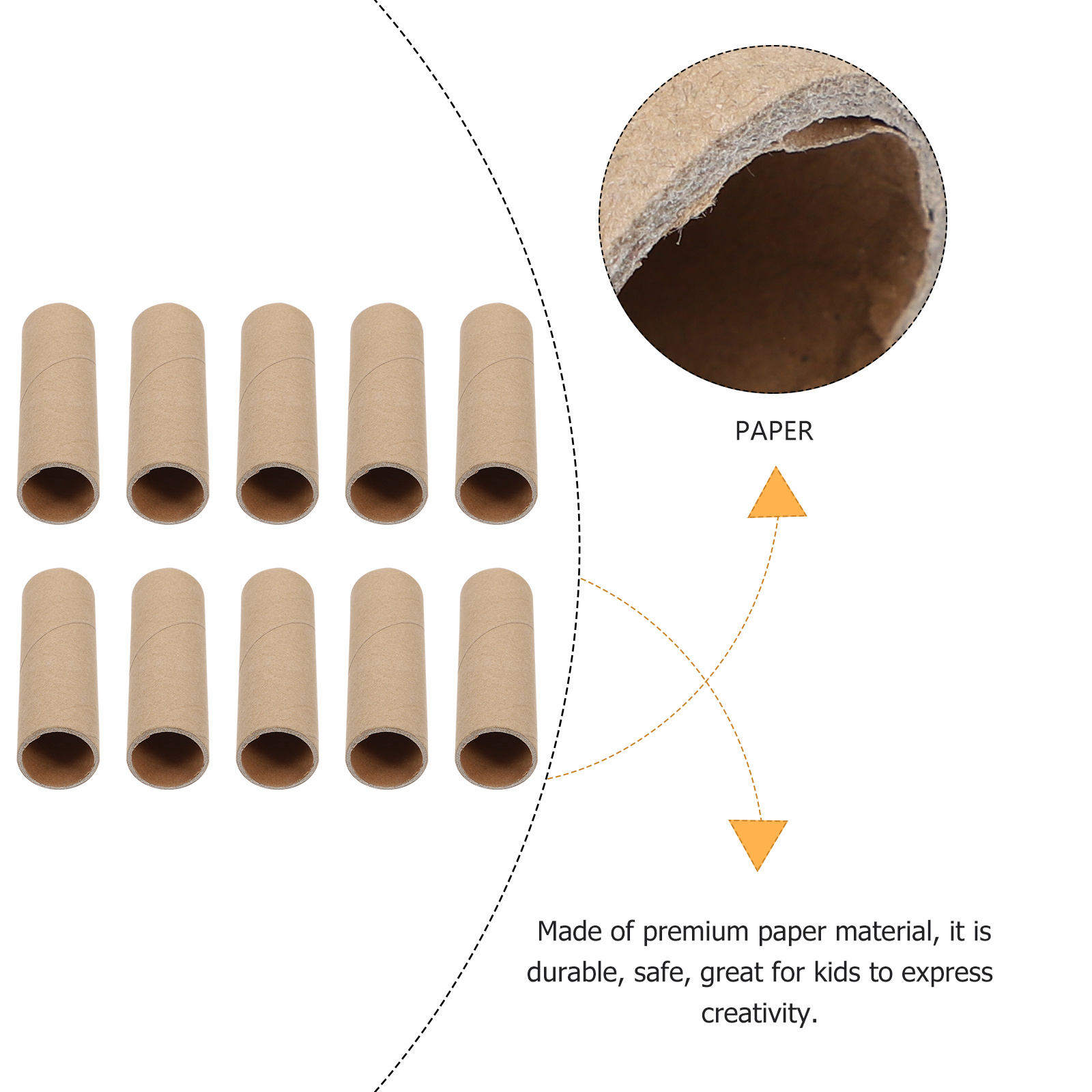 15Pcs Paper Roll Tube Craft Cardboard Tubes for DIY Projects Strong Poster Tube for Creative Art Needs Paper Roll