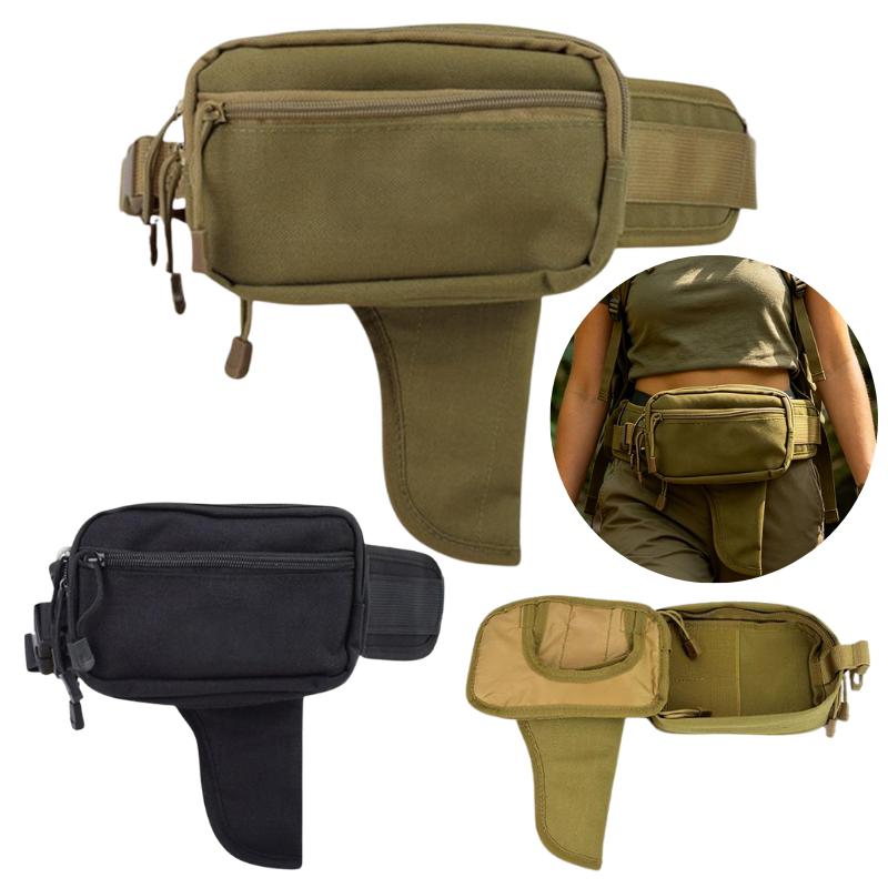 Riñonera Táctica Impermeable de Tela Oxford para Hombre, Bolsa Táctica Ajustable para Cinturón, para Caza, Camping, Correr, Ciclismo