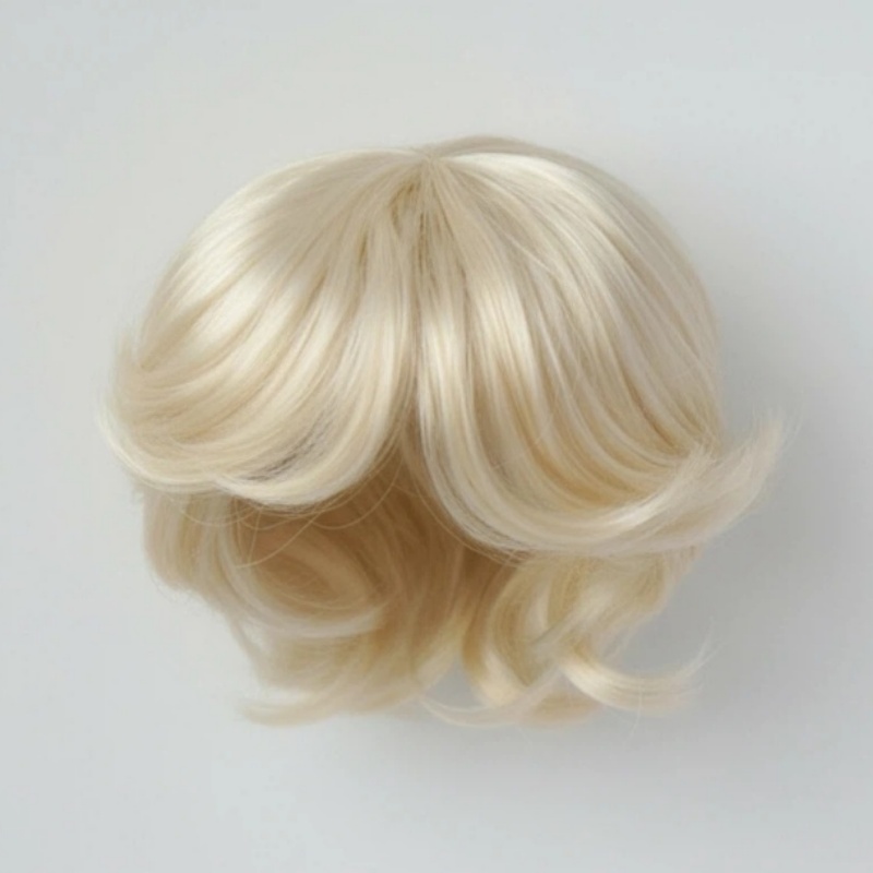 Doll Wigs JD075 1/6 1/8 1/4 1/3 Short Boyish Cupid Curls Synthetic Mohair BJD Wigs 5-6' 6-7' 7-8' 8-9' OB11 YOSD Doll Hair