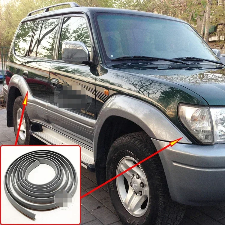 Para Toyota Land Cruiser 4500 LC80 PRADO 3400 LC95 rueda de guardabarros ceja borde envolvente grande tira de goma de sellado