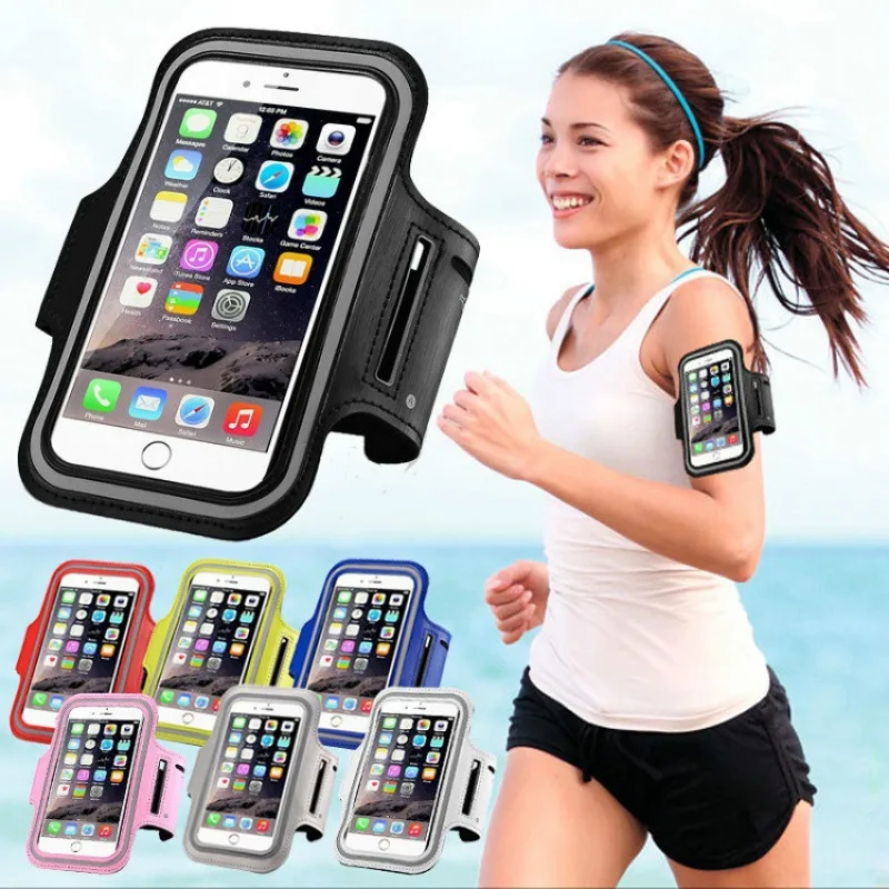 Nueva funda Universal con brazalete para deportes al aire libre, soporte para teléfono para iPhone 13, 14, 15, Samsung, Huawei, gimnasio, correr, bolsa para teléfono, funda con banda para el brazo