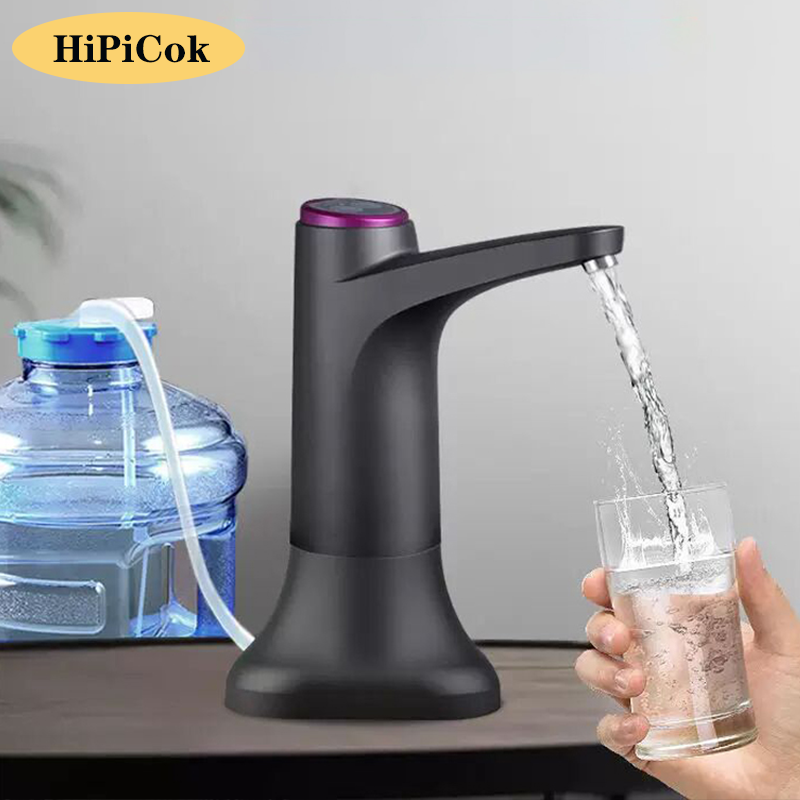 HiPiCok Nước USB Bơm Nước 19 Lít Cho Bình Tự Động Mini Điện Nước Gallon Bình Bơm Tập Uống
