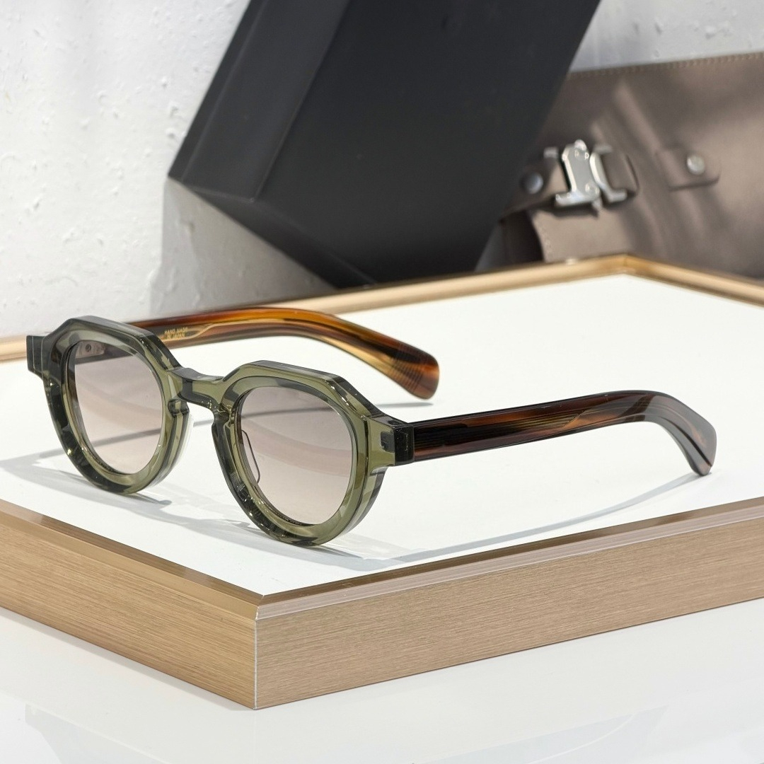 ATRIA 2026 Nuevas Gafas de Sol Cuadradas Japonesas Hechas a Mano de 44 mm, Montura Gruesa de Acetato, UV400, Clásicas Retro, Unisex, con Caja