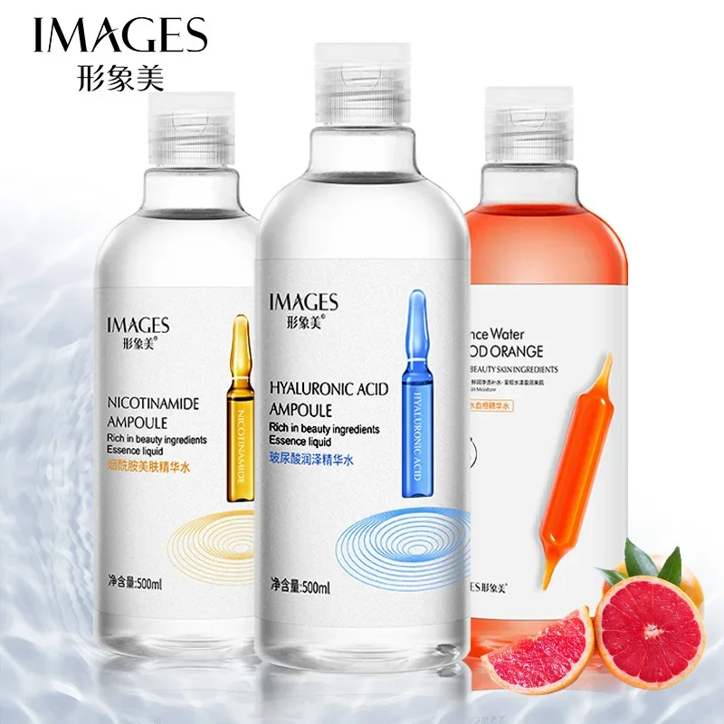 500ML Niacinamide Hyaluronic Acid Essence Water Moisturizing Nourishing Skin Toner Essence Water Lotion Glycolic Acid