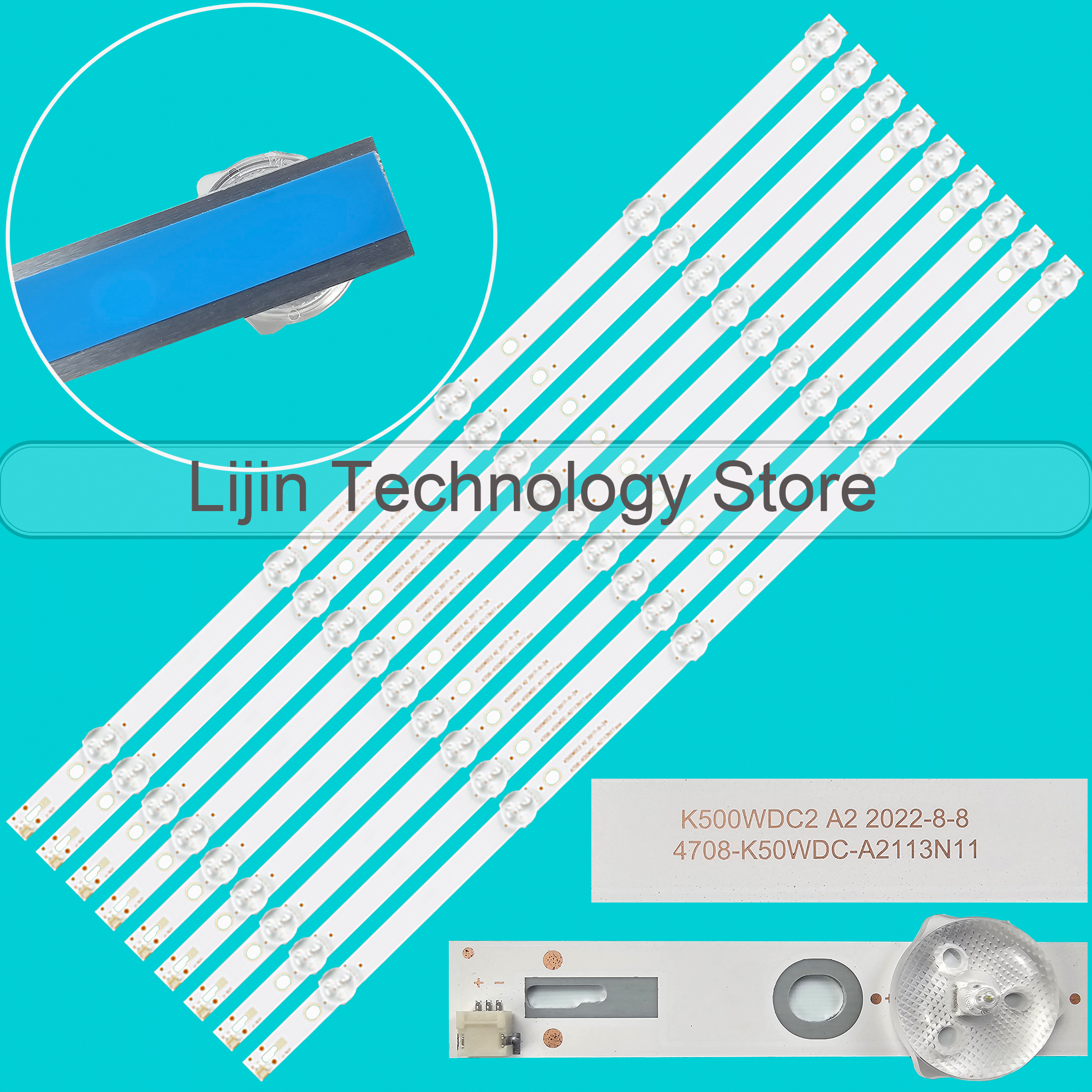 LED-Hintergrundbeleuchtungsstreifen für 50PUS8105 50U750TS 50PUT6023 50USK1810T2 K500WDC2 A2 4708-K50WDC-A2113N11 TF-LED50S51T2SU