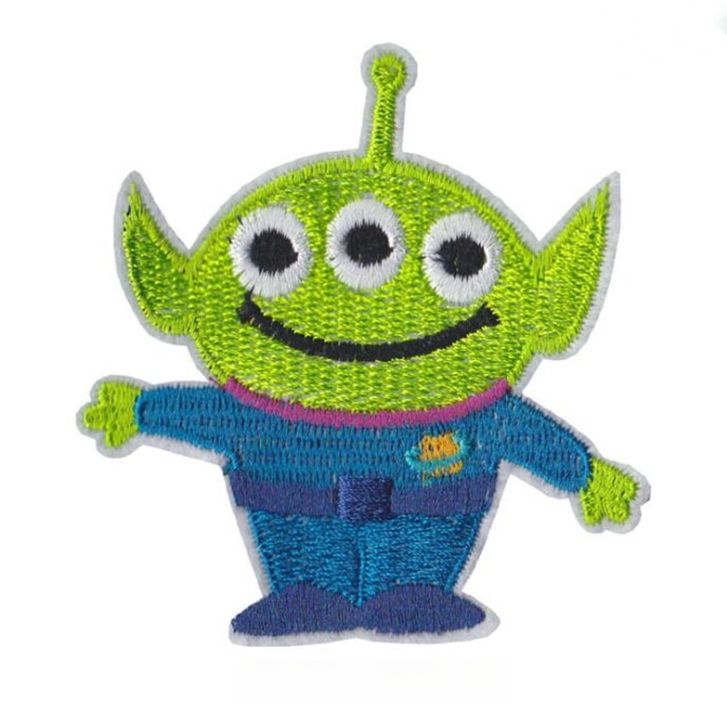 Onbekende Space Alien Rocket Stranger Things UFO Iron Patch voor kleding Punk geborduurde DIY Parches appliqu