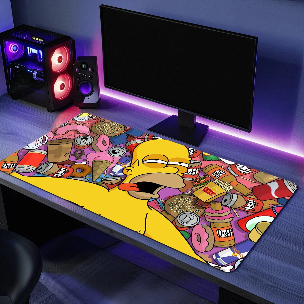 Desenhos animados t-the legal s-simpsons para teclado escritório grande mouse pad jogo de computador grande borracha antiderrapante ratos