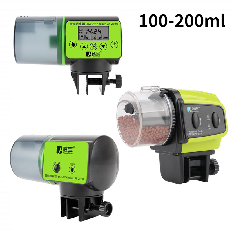 Aquarium Feeder อัตโนมัติถังอัตโนมัติปลา Timer Digital LCD อิเล็กทรอนิกส์ทางปัญญาความสามารถอาหารปลา Smart Feeder