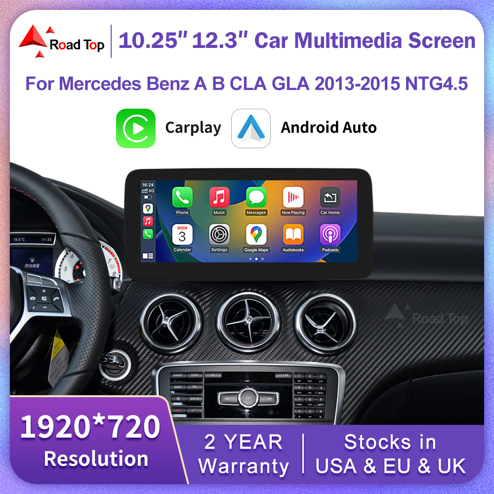 Reproductor Multimedia con Android y pantalla táctil para Mercedes, inalámbrico con CarPlay autorradio, Linux, para Mercedes Benz A, B, CLA, GLA, W176, W246, 2013-2015, NTG4.5