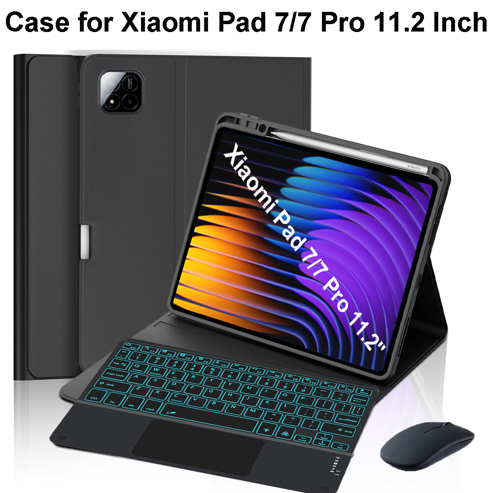 Etui na Xiaomi Pad 7 11,2 cala, etui z klawiaturą Bluetooth na Xiaomi Pad 7 Pro 11,2 cala