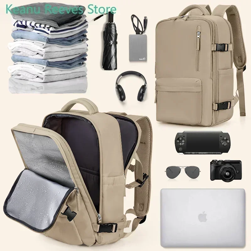 Mochila 40x30x20 avião, mochila de bagagem de mão de cabine, mochila para laptop para viagens de avião, mochila escolar
