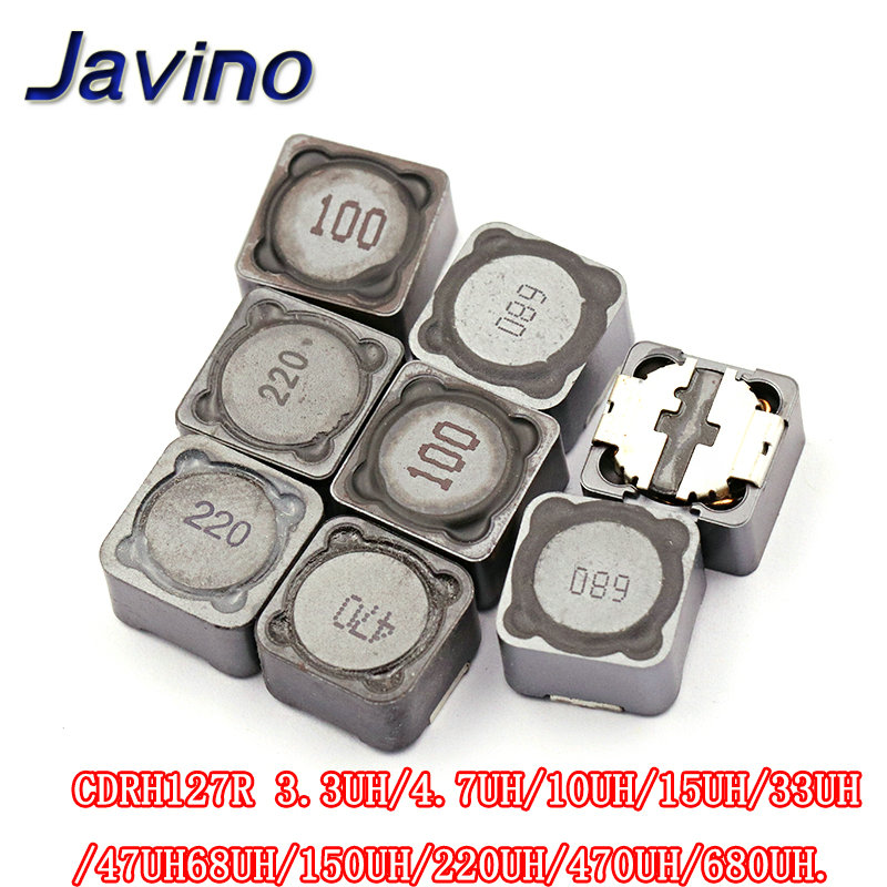 5/20/50PCS CDRH127 CD127 CDRH127 10/15/22/33/47/68UH 12*12*7 SMD Power inductor Javino