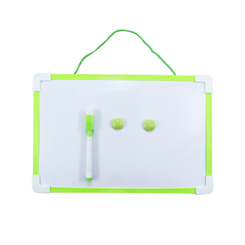 Pizarra blanca pequeña magnética creativa de doble cara, tablero de dibujo de Metal borrable para niños, tablero de escritura de Plan semanal para estudiantes