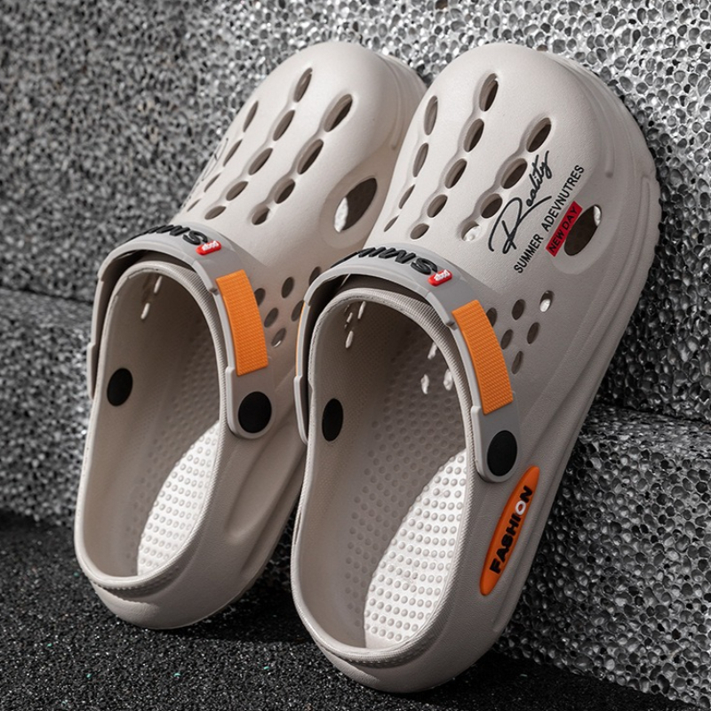 Sandalias tipo zuecos de verano para hombre, zuecos EVA, zapatillas de suela blanda, zapatillas de playa transpirables, zapatillas de casa para hombre, zapatillas antideslizantes para exteriores