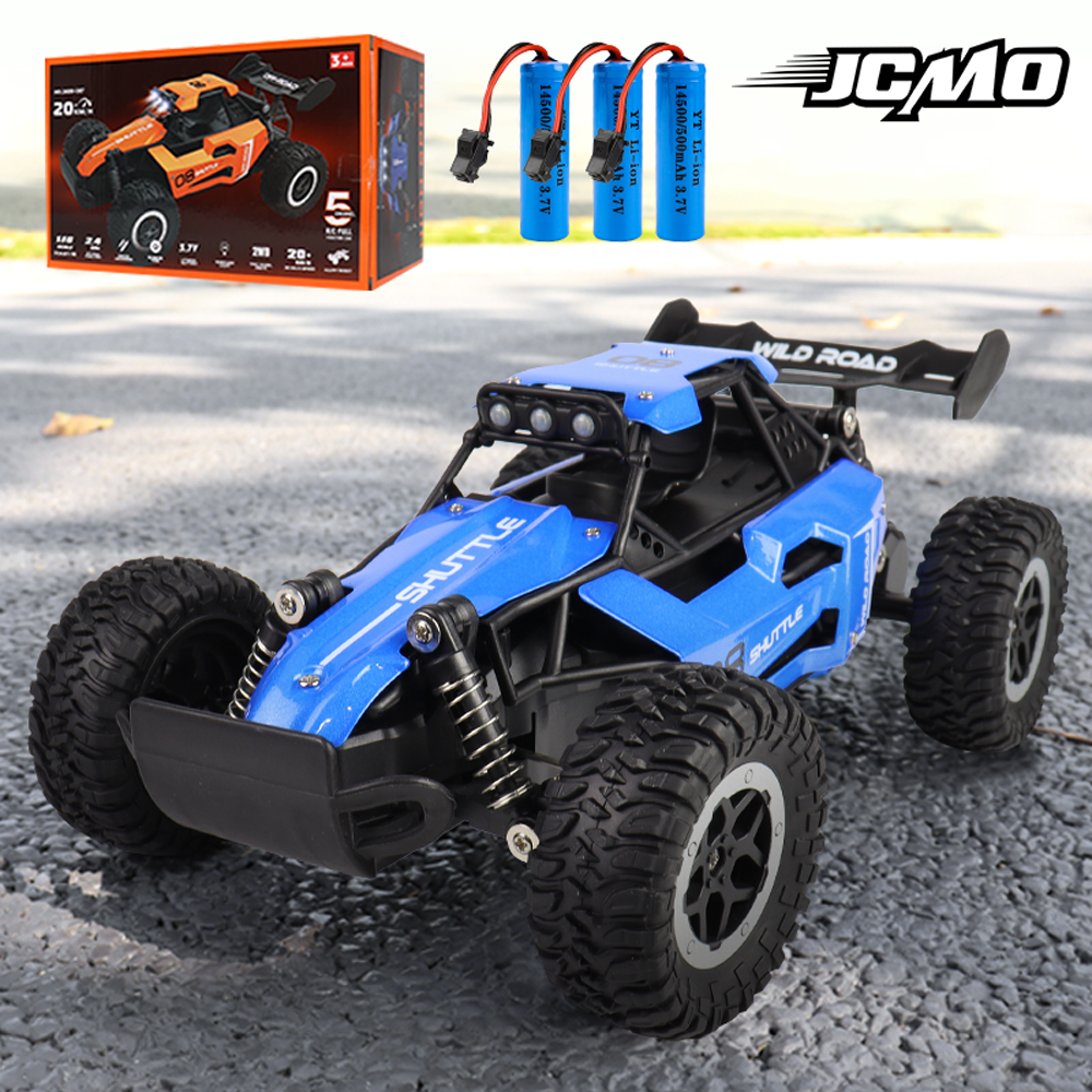 Nuevo coche RC 1:16 2WD con luz LED 2,4G 20 KM/H alta velocidad todoterreno escalada coche de Control remoto regalos de juguete para niños niñas niños