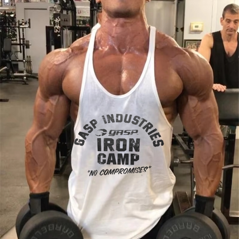 Regata masculina sem mangas stringer – colete fitness para academia, camiseta de ajuste muscular para roupas de musculação