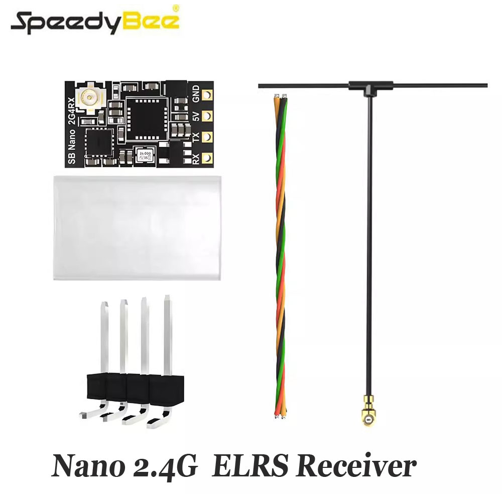 SpeedyBee Nano 2.4G ExpressLRS ELRS レシーバー FPV フリースタイル長距離ドローン DIY パーツ用