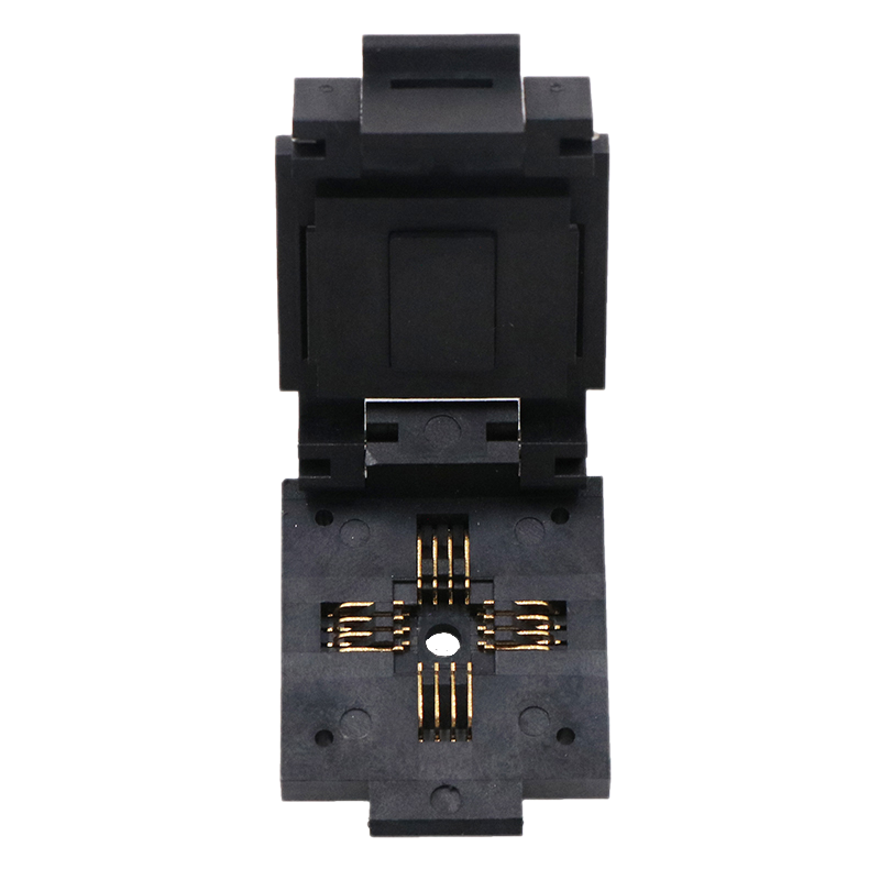 Lcc16 16pin icsocket programador adaptador soquete pitch1.27 chipsize7.6*7.6 chip de alta qualidade conector de 8 pinos conector de fio 30