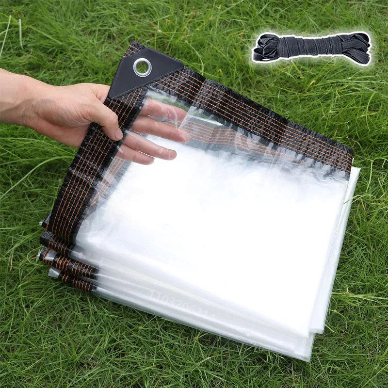 Cubierta impermeable gruesa transparente para lluvia, resistente al viento y a la nieve, adecuada para terraza, planta, gallinero, jardín, porche